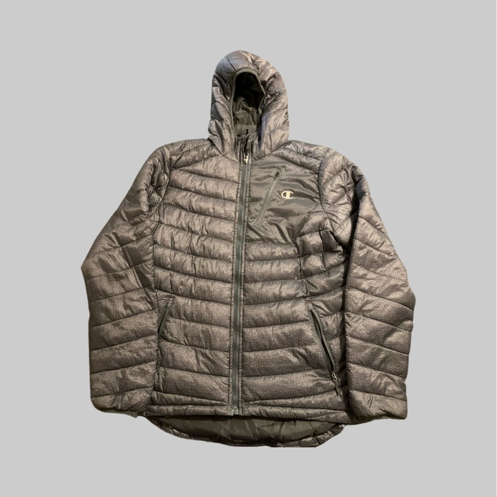 Champion Large Grey Puffy Jacket